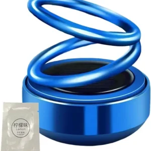 Takatak Rotating Car Air Freshener Perfume Diffuser with Solar Powered Spinning Design Car Dash Indicator Lamp